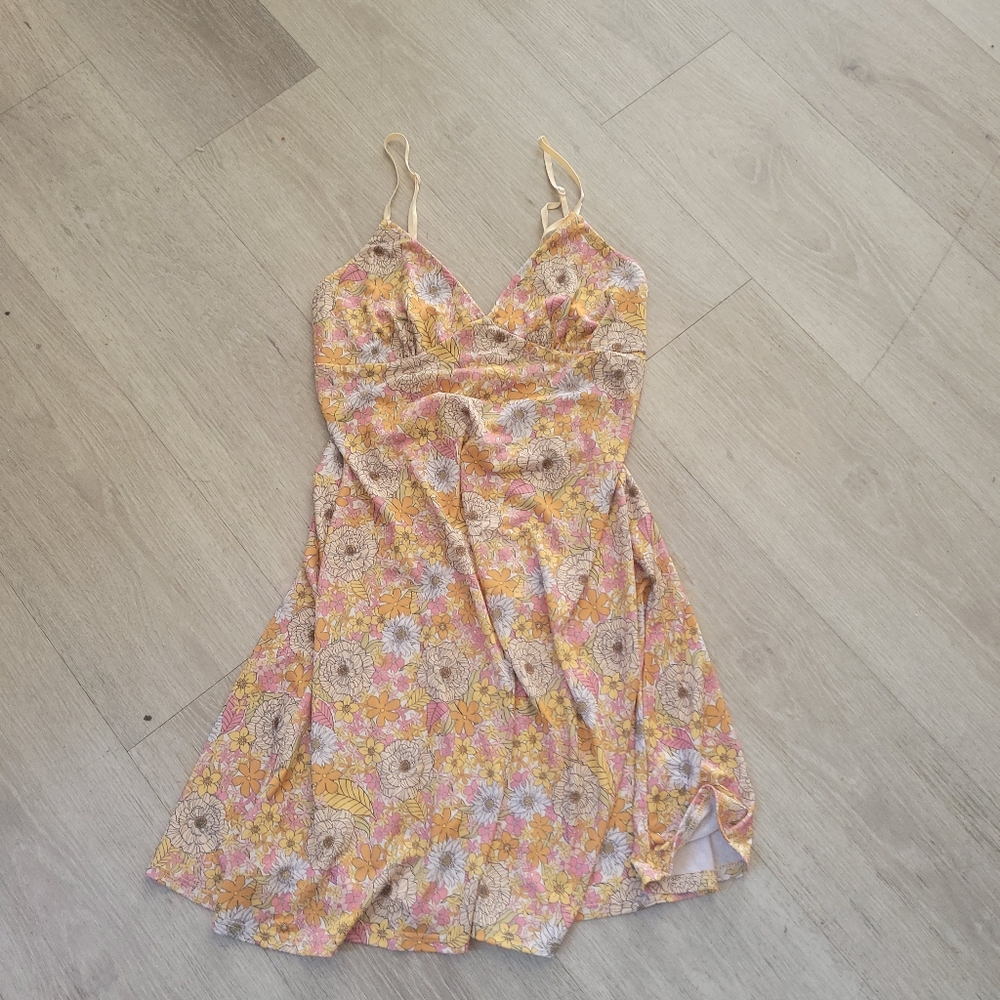 Floral Spaghetti Strap Dress